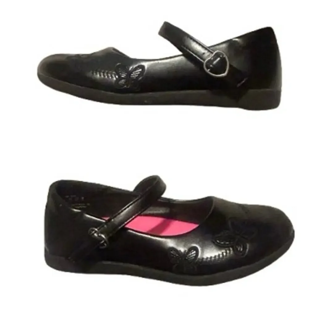 Seychelles Girls Mary Jane’s School Uniform Butterfly Dress Shoe - BLACK - 2